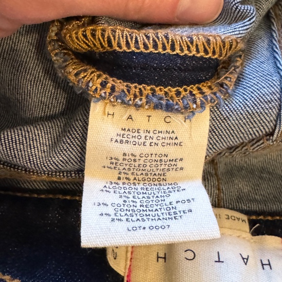 Hatch maternity slim jeans sz 32 NWT 94% cotton - Picture 4 of 7